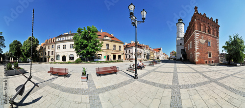Town hall in Sandomierz -Stitched Panorama