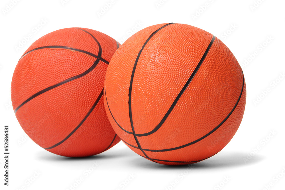 Fototapeta premium Basketball balls isolated on white