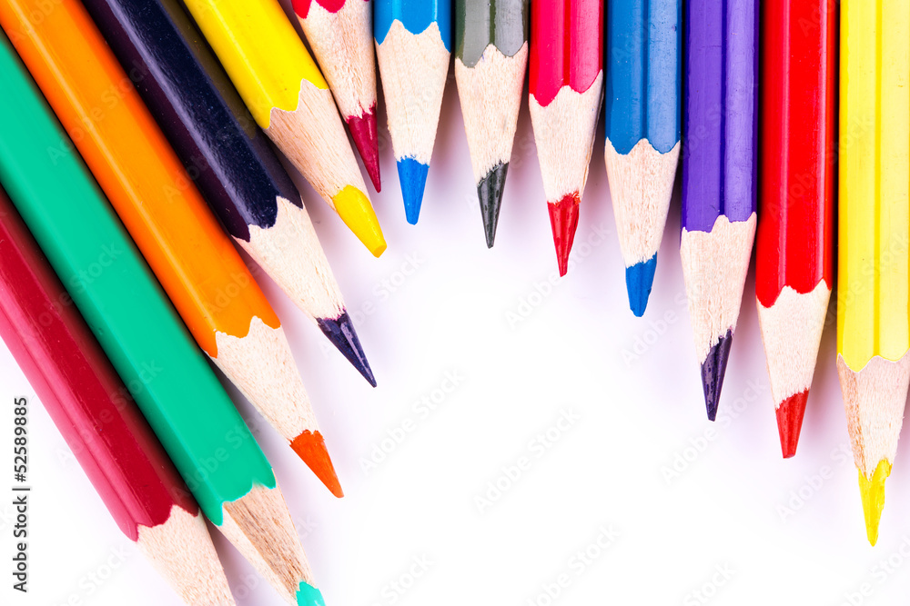 Colour pencils isolated Colour pencils isolated