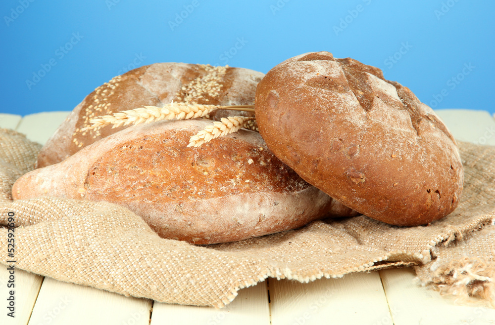 Composition with bread and sackcloth