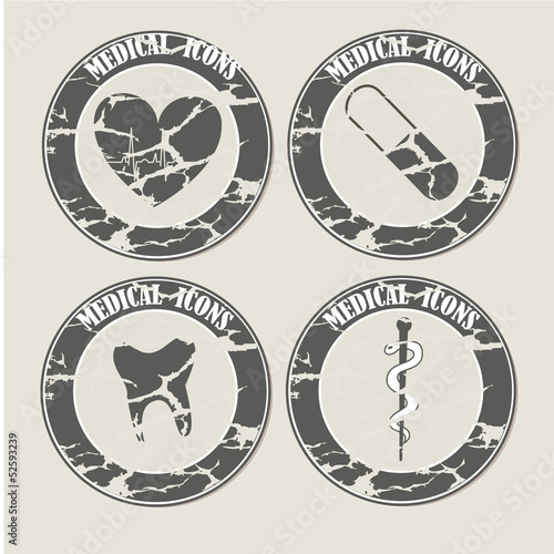 vintage medicals icons