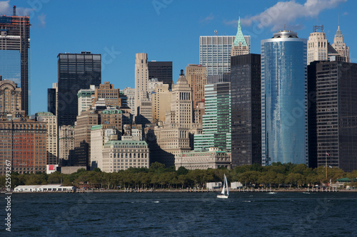 Close View of Downtown Manhattan Eastern Skyline