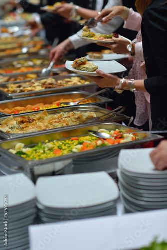 Obraz na płótnie buffet food