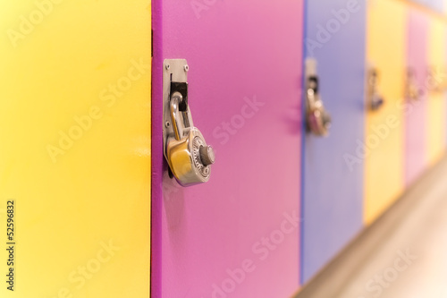 Colourful School Lockers