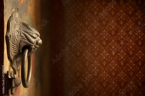 old Chinese style door handle