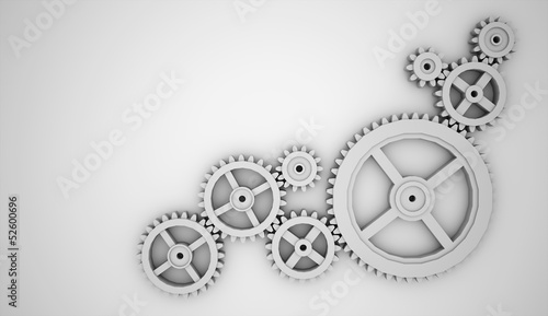 Black and white gears