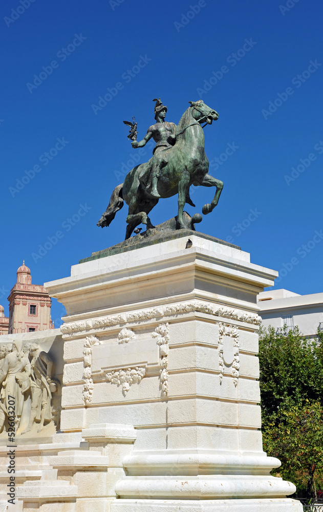 Naklejka premium Monumento a la Constitución de Cádiz, la Guerra