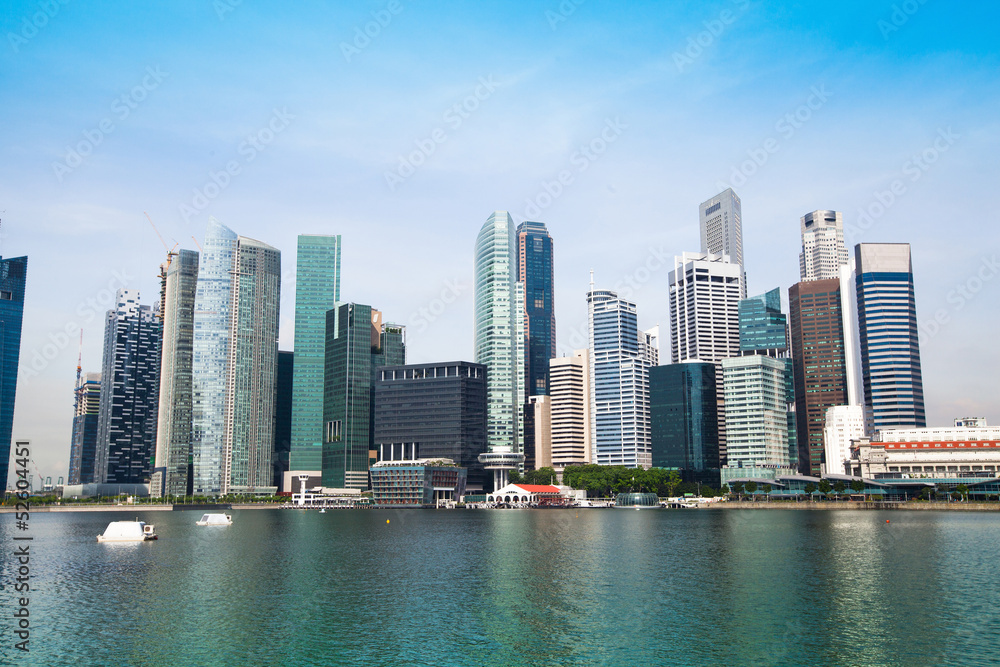 Panorama of Downtown Skyline Singapore