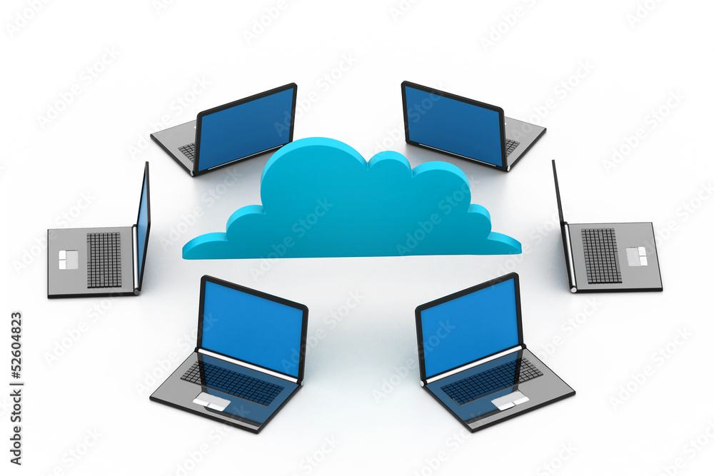 cloud computing concept. cloud computing concept.