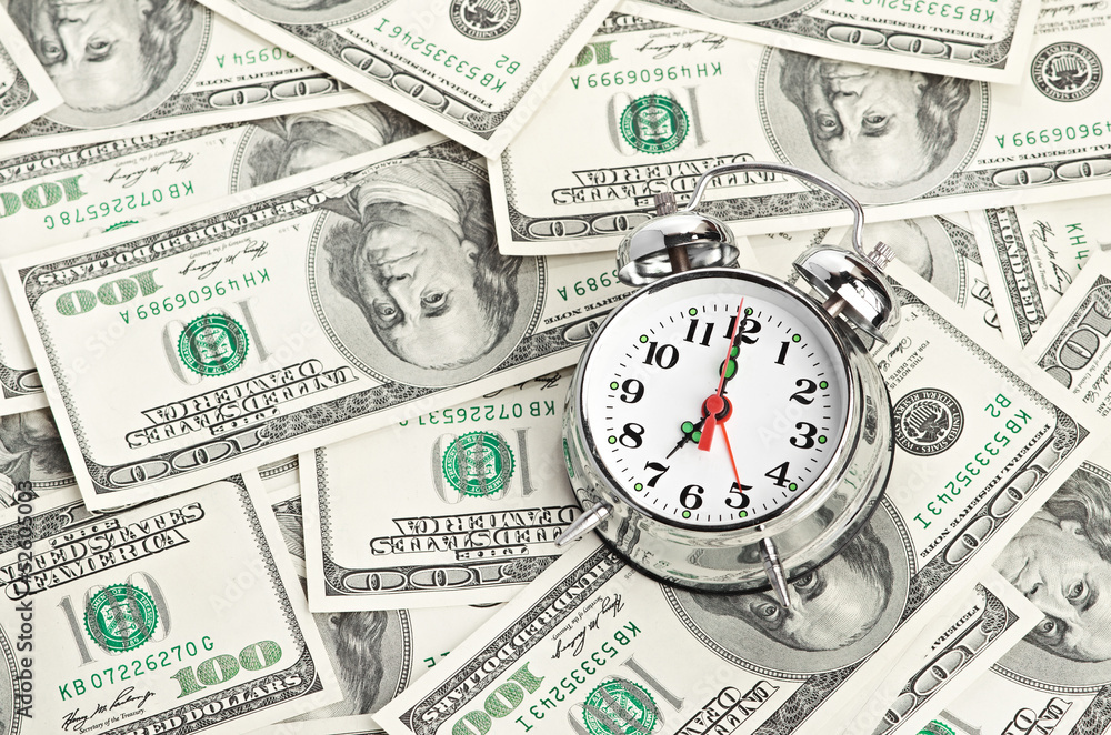 Time - money. Business concept Time - money. Business concept