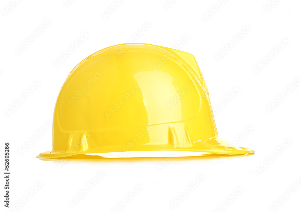 Fototapeta premium Isolated yellow helmet