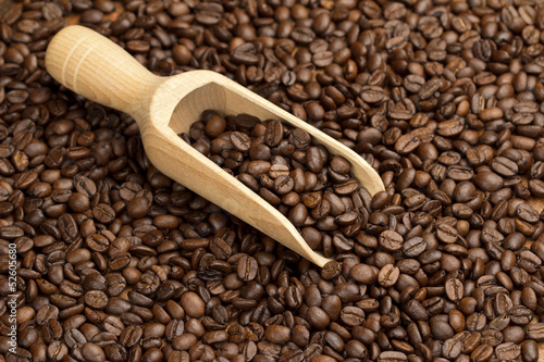 scoop of coffee beans