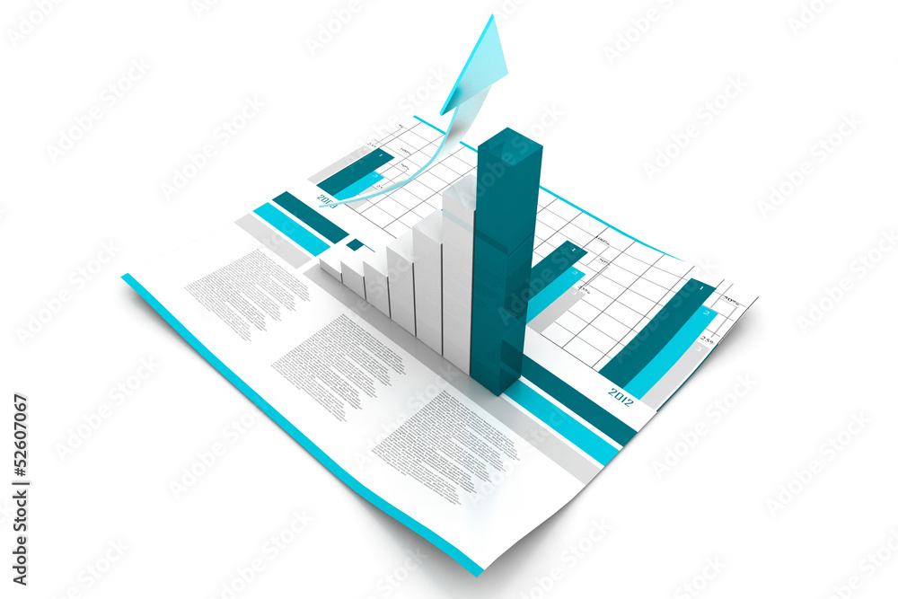 Business graph. Business graph.
