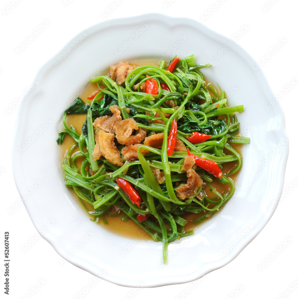 Stir Fried Water Spinach Stir Fried Water Spinach