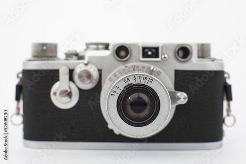 vintage old photographic rangefinder camera