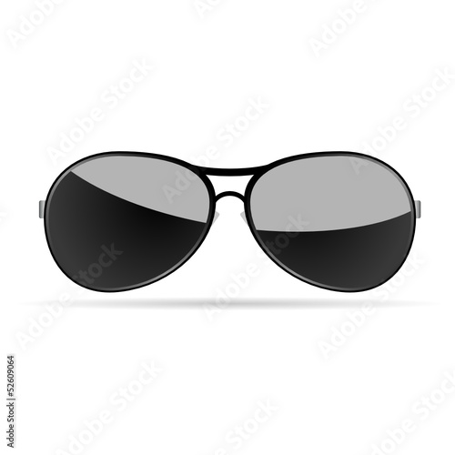 sunglasses art vector on a white background