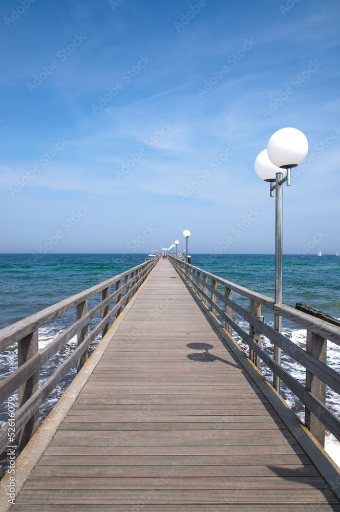 an der Seebrücke im Seebad Kühlungsborn an der Ostsee an der Seebrücke im Seebad Kühlungsborn an der Ostsee