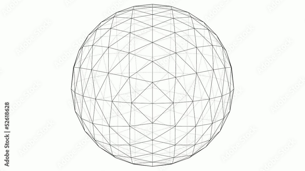 From Octahedron To The Ball Sphere Lines Animation 02 From Octahedron To The Ball Sphere Lines Animation 02
