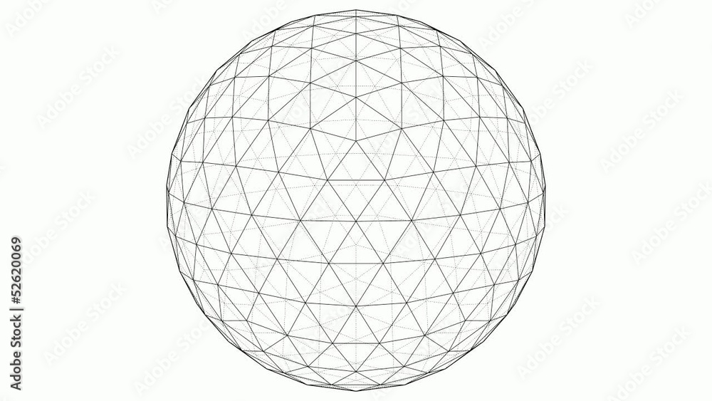 From Icosahedron To The Ball Sphere Lines Animation 03 From Icosahedron To The Ball Sphere Lines Animation 03