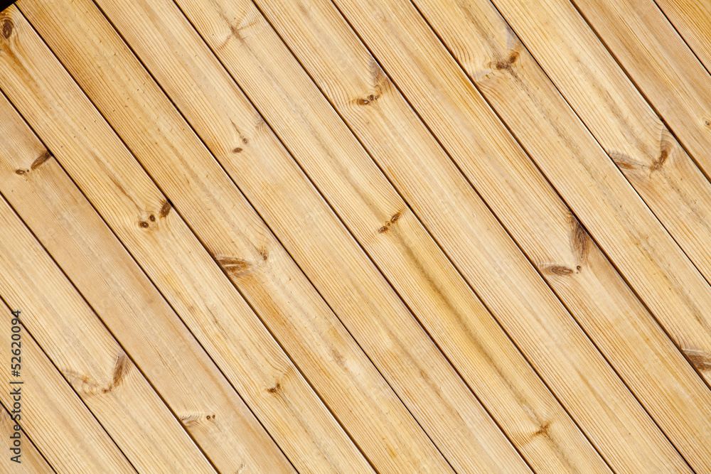 Fototapeta premium Close up of wooden fence panels, diagonal