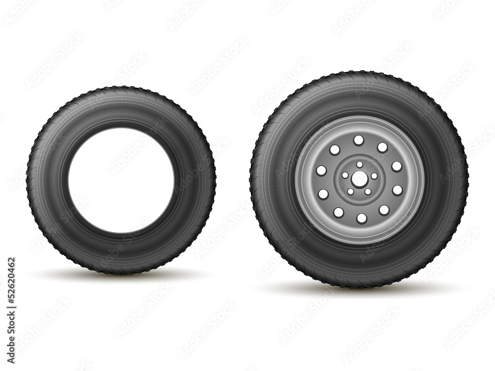 Fototapeta premium tire and wheel