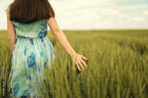 Young woman in the field