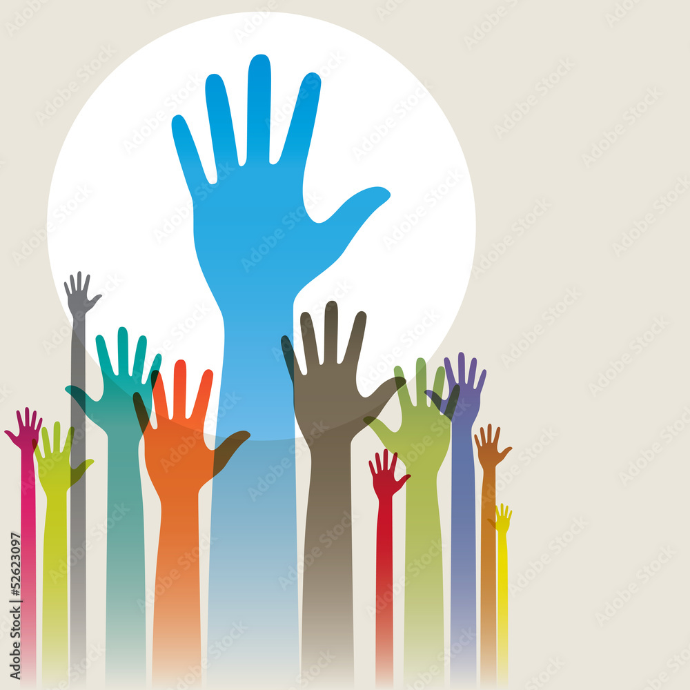 Obraz premium Hands Up