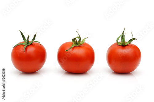 Fresh Red Cherry Tomatoes isolated