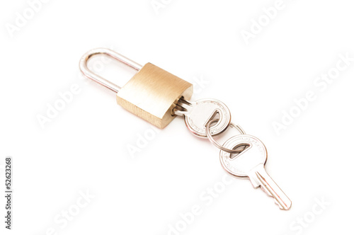 padlock with keys