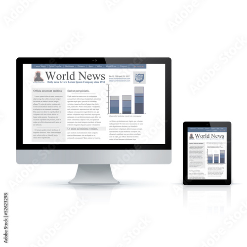 PC and tablet, adaptive design