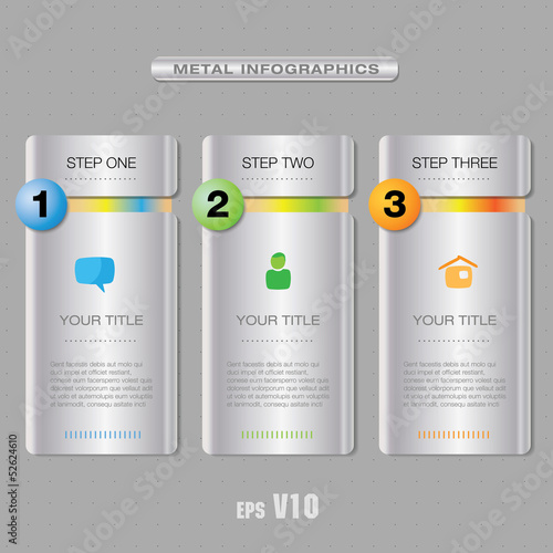 Vector web info panel elements