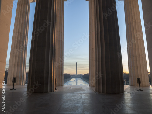 Lincoln Monument View Dawn