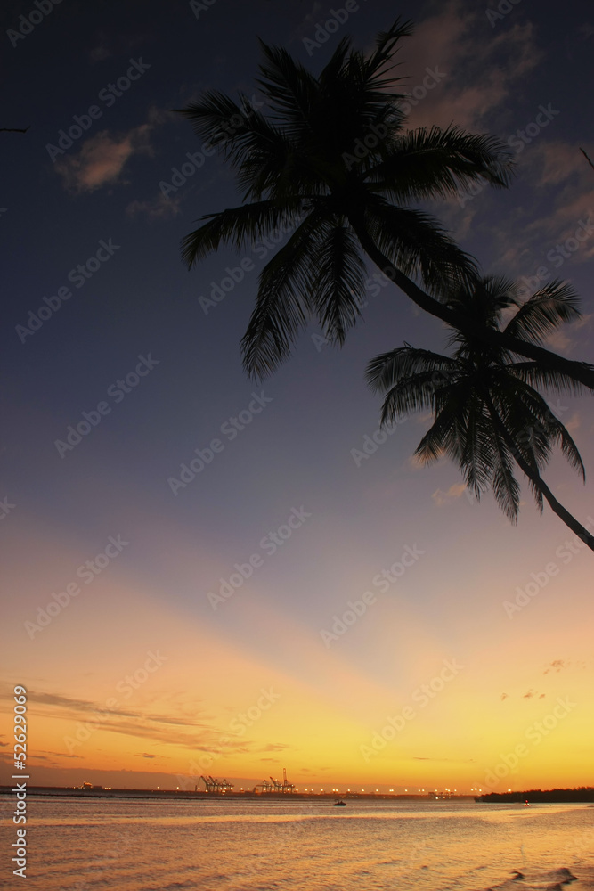Obraz premium Boca Chica beach at sunset