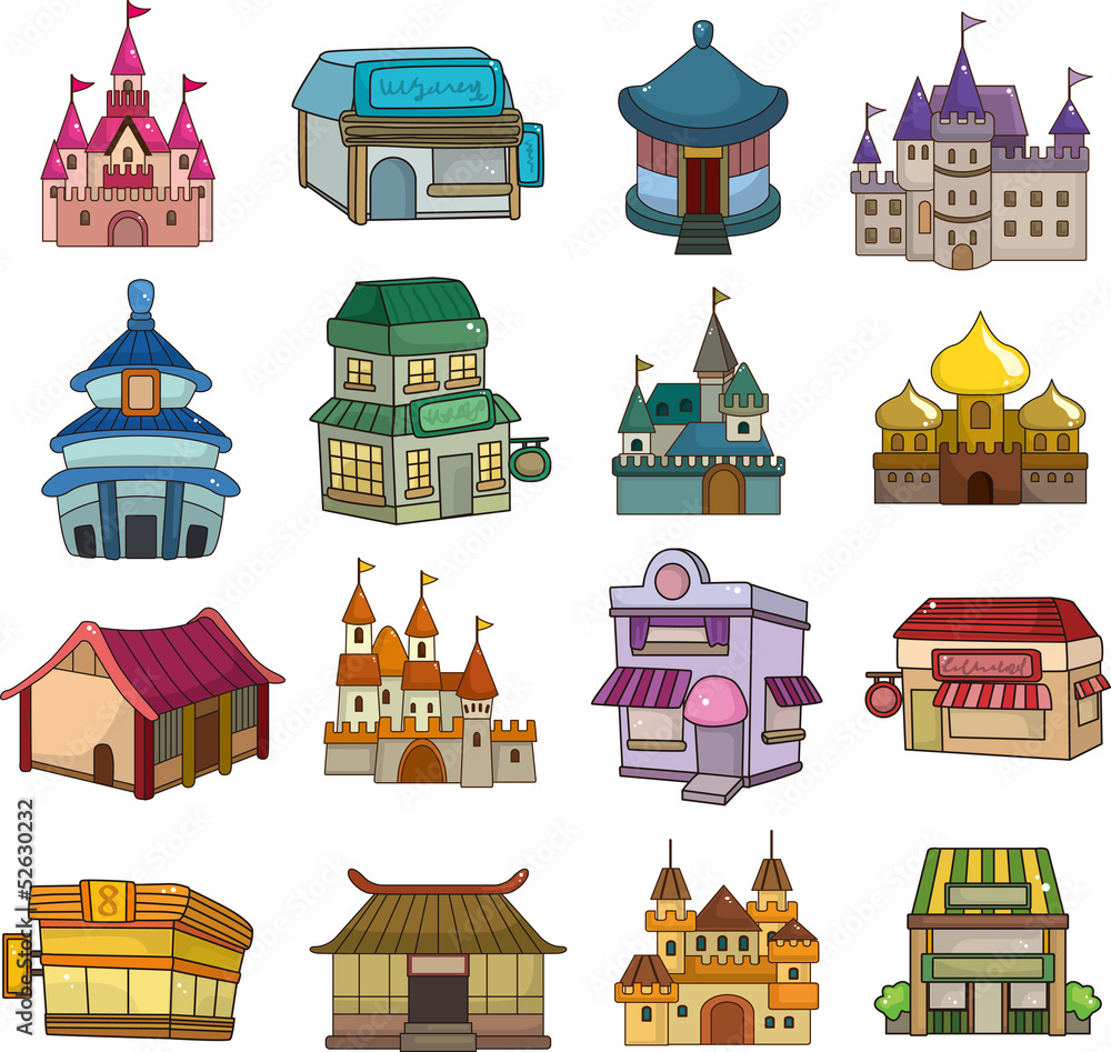 set of house icons