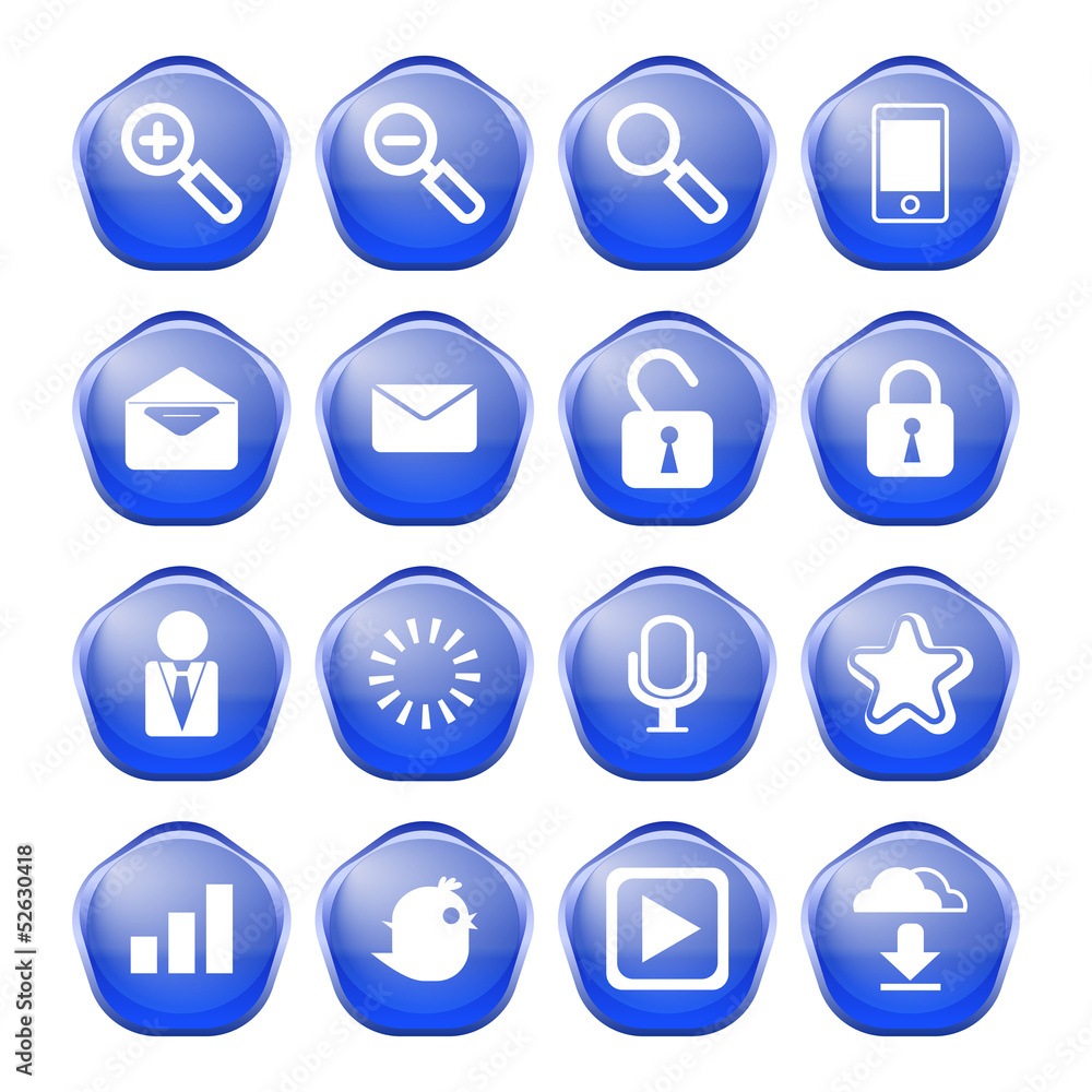 web, communication icons: internet vector set.