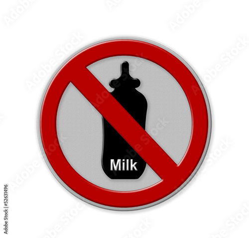 No Milk sign