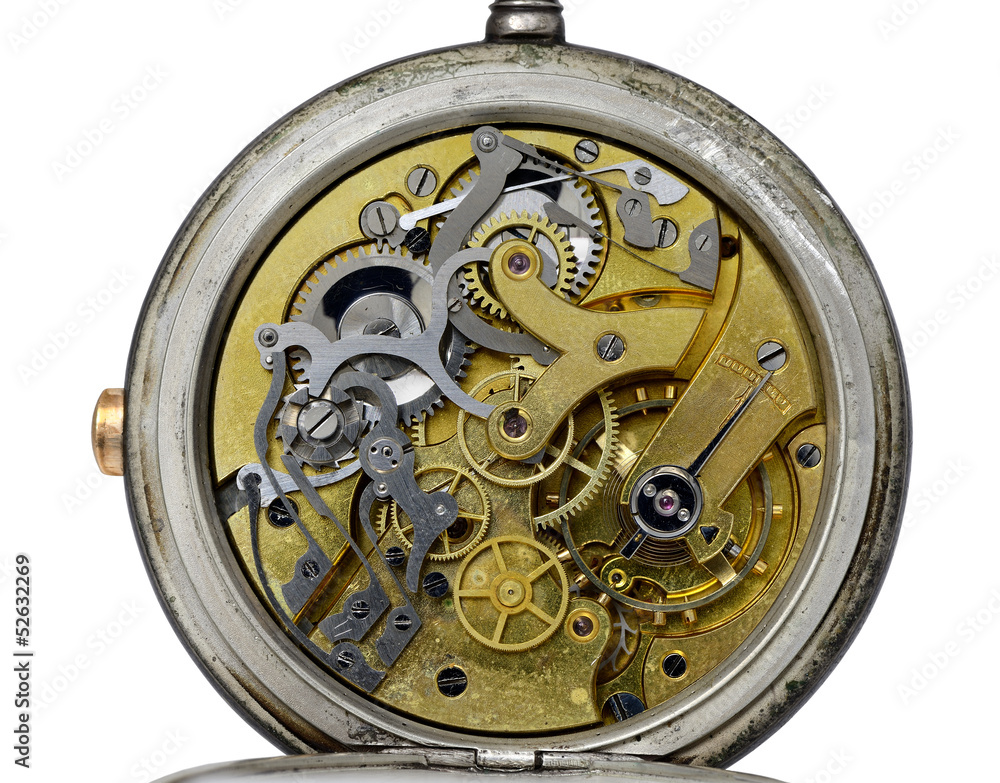 détails intérieur d'une montre ancienne Stock Photo | Adobe Stock
