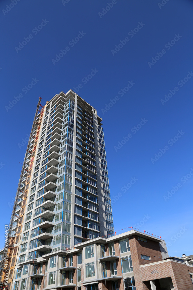 New high rise buildings with nature background New high rise buildings with nature background
