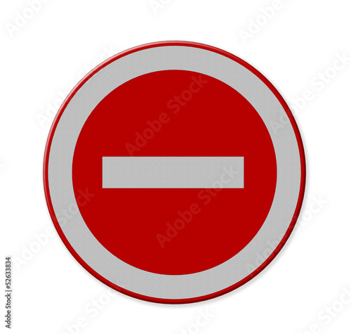 Free Download Prohibition traffic sign against the sky with clouds - GFXLoad