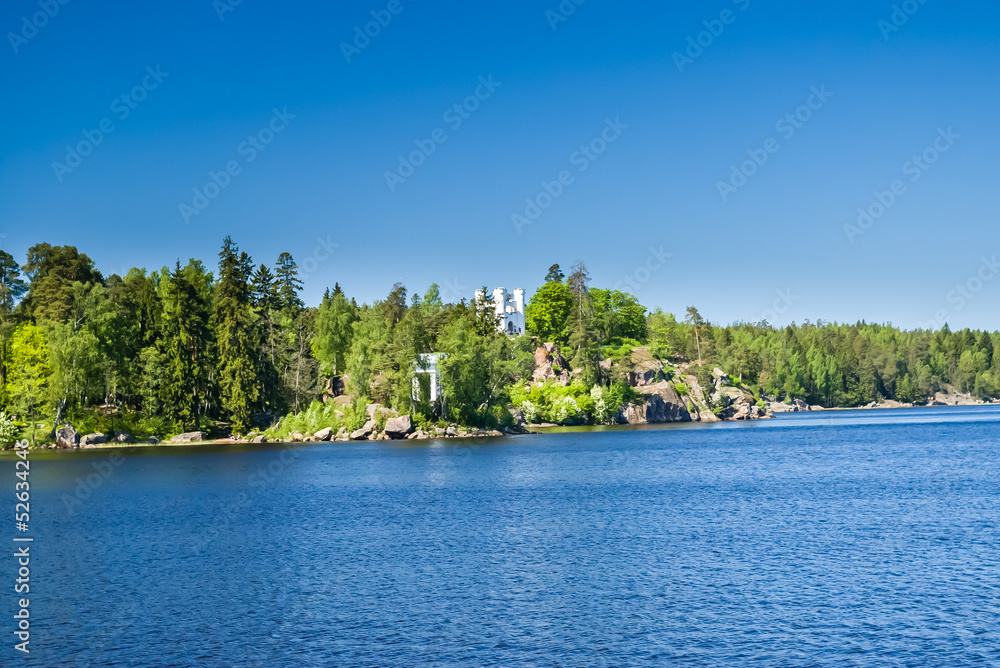 Fototapeta premium Landscape view in Monrepo in Vyborg
