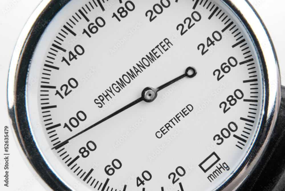 Sphygmomanometer isolated on white Sphygmomanometer isolated on white