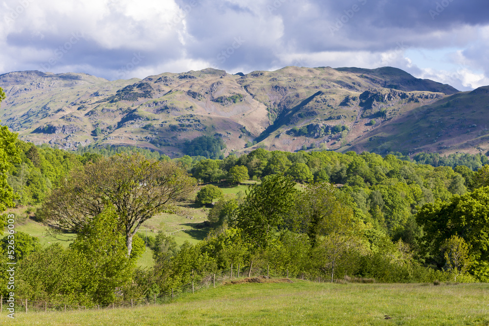 landscape of Lake District, Cumbria, England
