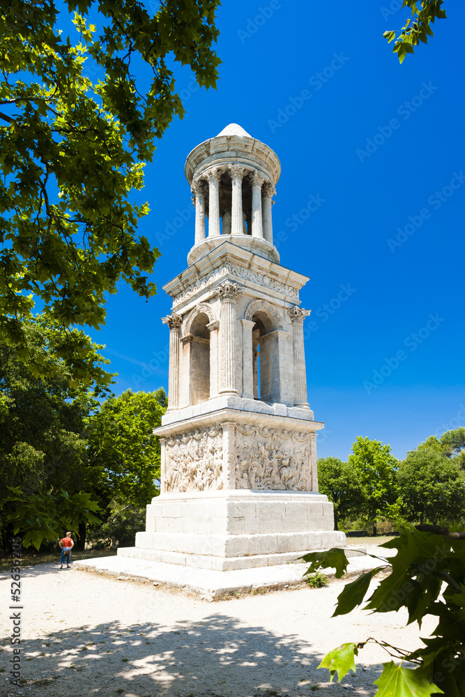 Roman Mausoleum, Glanum, Saint-Remy-de-Provence, Provence, Franc