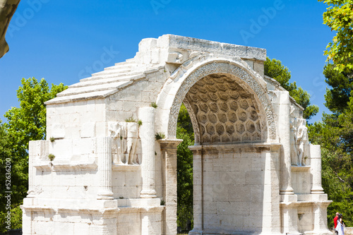 Roman Triumphal arch, Glanum, Saint-Remy-de-Provence, Provence,