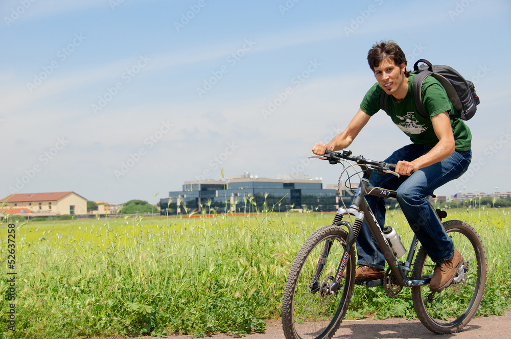 Mountain bike, Parco degli Acquedotti, Rome, Italy, mtb Mountain bike, Parco degli Acquedotti, Rome, Italy, mtb