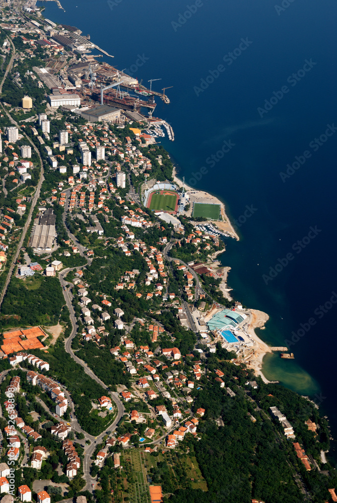 Rijeka's bird's view