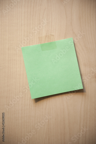 Sticky notes on desk