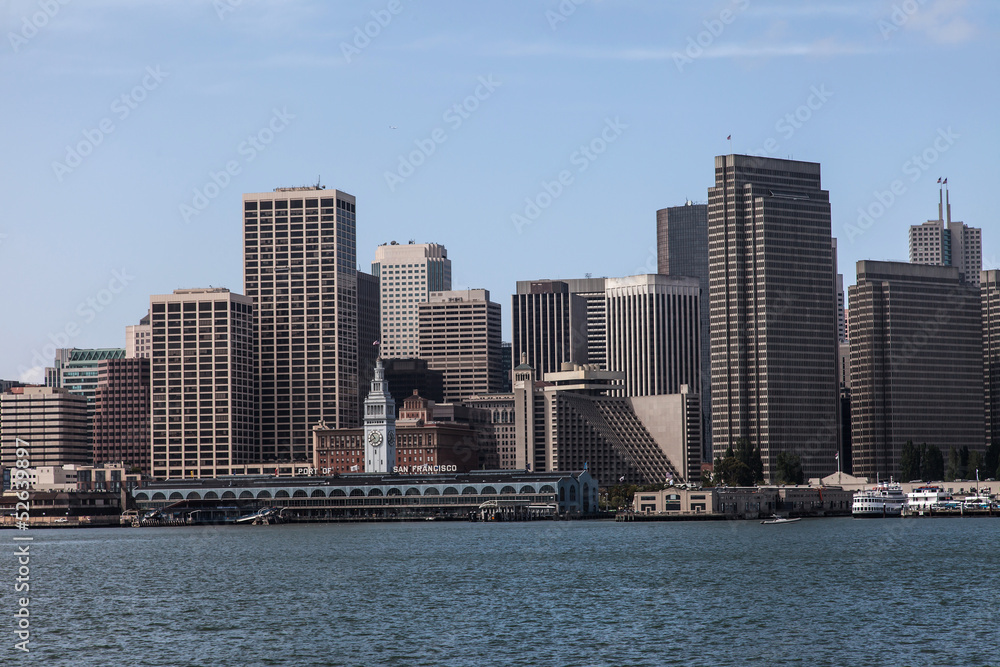 San Francisco City Bay and Pier 39 Califormia USA