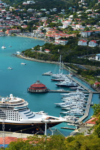 Yacht Harbor in St. Thomas Virgin Islands.