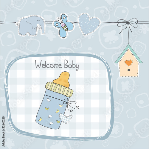 baby boy shower card